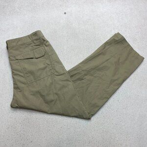 Tru-Spec 1185 Tactical Pants Men's 40 Tan Multi Zip Pockets Adjustable Waist